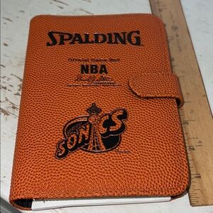 1999 Y2K Spalding game basketball Seattle Sonics NBA Notebook day planner